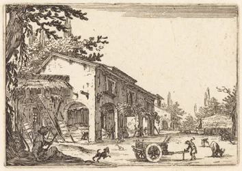 Binnenplaats van een Boerderij