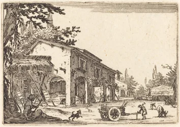 Binnenplaats van een boerderij, ca. 1622