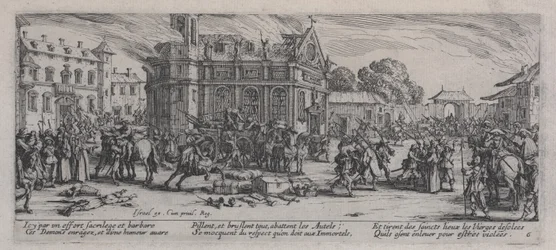 Verwoesting van een klooster, uit 