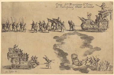 Edelen met bontwambuis, blad 6 uit de reeks „De adel“