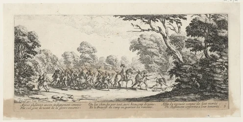 Ontmaskering van de misdadigers, blad 9 van de reeks „De gruwelen van de oorlog”