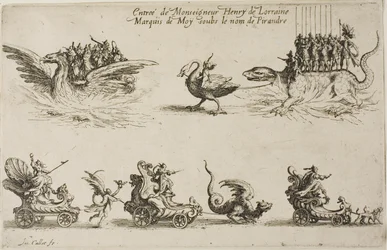 Intocht van Monseigneur Henry de Lorraine, Markies de Moy, onder de naam Pirandre, uit Het Gevecht bij de Barrière