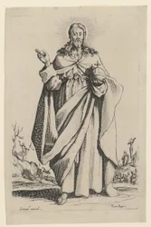 Verlosser, blad 2 van de serie „Jezus, de twaalf apostelen en Maria“