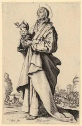 Sint-Jan de Evangelist, blad 8 uit de serie «Jezus, de twaalf apostelen en Maria»