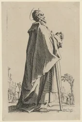 De heilige Mattheüs, blad 15 uit de serie „Jezus, de twaalf apostelen en Maria“