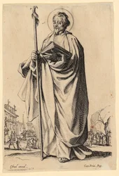 De heilige Paulus, blad 5 uit de serie „Jezus, de twaalf apostelen en Maria“