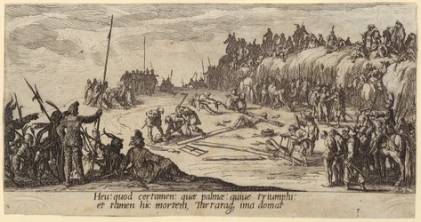 Kruisiging, blad 7 uit de serie „De Grote Passie“