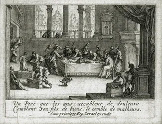 Het leven van de verloren zoon ... (gravure)