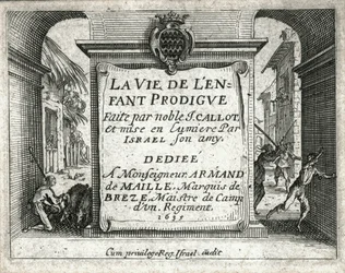 Het leven van de verloren zoon ... (gravure)