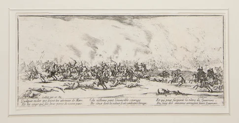 La bataille, plaat 3 uit de serie Les grandes miseres de la guerre