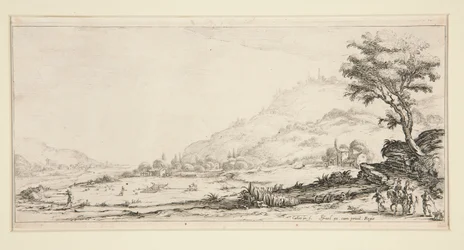 Vogeljacht, uit Landschappen voor Giovanni de Medici