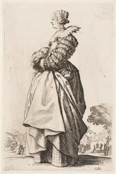 Dame met een Muff, uit de serie 