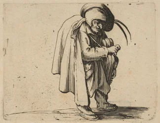 Le Jouer de Vielle, uit Varie Figure Gobbi, suite appel... 1616-22
