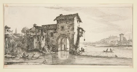 De watermolen, uit Landschappen voor Giovanni de Medici