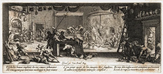 De ellende en tegenspoed van de oorlog ... (gravure)