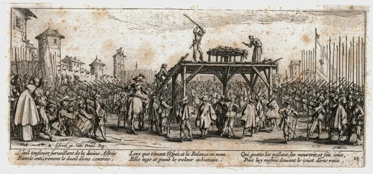 De ellende en tegenspoed van de oorlog ... (gravure)