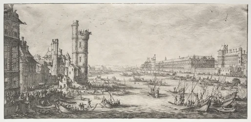 Les deux grandes vues de Paris: Vue du Louvre