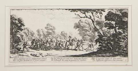 Les grandes miseres de la guerre: No. 9 - Ontdekking van de misdadigers