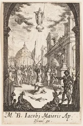 Martelaarschap van Sint-Jan de Meerdere, plaat vier uit De Martelaars van de Apostelen