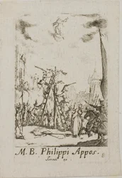 Martelaarschap van de heilige Phillip, plaat acht uit De Martelaars van de Apostelen
