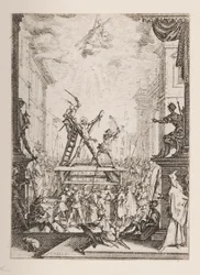 Martelaarschap van St. Andreas, nr. 5 uit Het Martelaarschap van de Apostelen