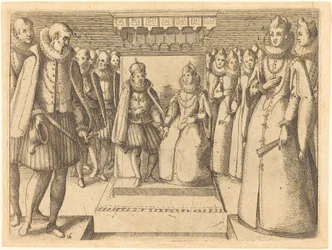 Ontmoeting van Margaretha van Oostenrijk en Filips III