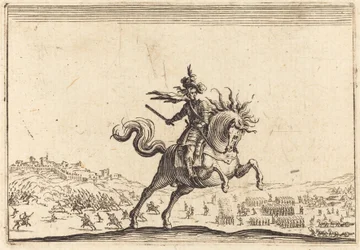 Militaire Commandant te Paard