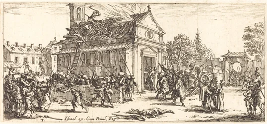 Plundering van een Klooster