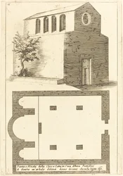 Plan en Elevatie van de Kerk bij het Huis van Annas