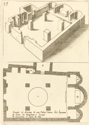 Plattegrond en Elevatie van de Kerk van S. Iacoma