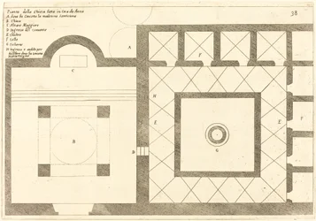 Plan van de Kerk bij het Huis van Annas, 1619