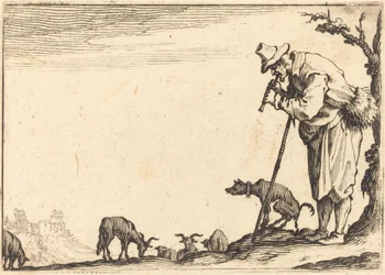 Herder die fluit speelt, ca. 1617