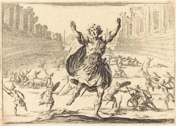 Schermutseling in een Romeins circus
