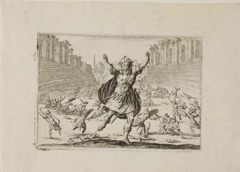 Schermutseling in het Circus, uit De Caprices