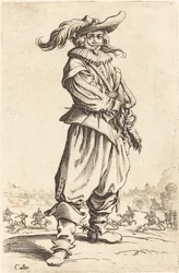 Soldaat met Gevederde Hoed, ca. 1620-1623