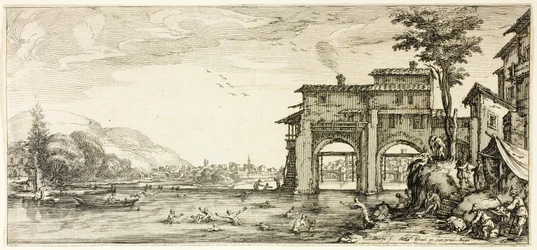 De Baders, uit Verschillende Scènes Ontworpen in Florence