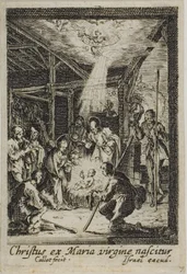 De geboorte van Jezus, uit Het leven van de Maagd