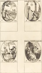 De bekering van Sint Augustinus; Sint Hilarius; Sint Jan voor de Latijnse poort; Sint Jan van Damascus