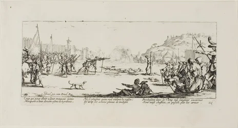 Het vuurpeloton, plaat twaalf uit De ellende van de oorlog