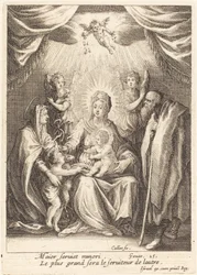 De Eerbetonen van de Heilige Johannes de Doper als Kind