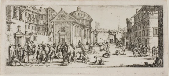 Het ziekenhuis, plaat vijftien uit De ellende van de oorlog
