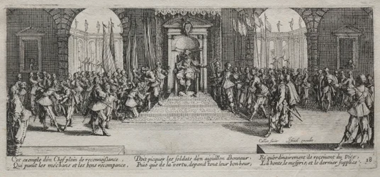 De Grote Ellende van de Oorlog: Verdeling van Beloning, 1633