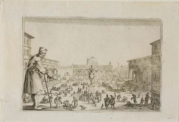 De Mars van het Paleis van de Aankondiging naar Florence, uit De Caprices