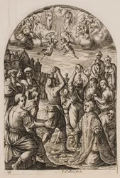 Het martelaarschap van de heilige Stefanus, uit de serie „Gezichten van Rome“