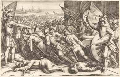 De herinscheping van de troepen, ca. 1614