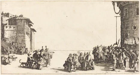 De slavenmarkt, 1620