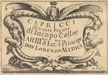 Titelpagina voor "The Capricci"