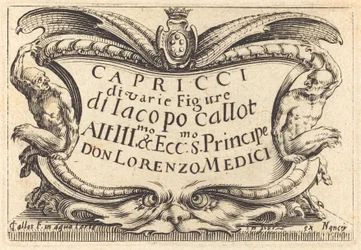 Titelpagina voor "De Capricci"