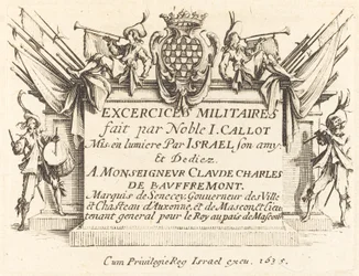 Titelpagina voor De militaire oefeningen, 1634-1635
