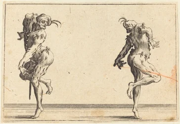 Twee pantaloons dansen